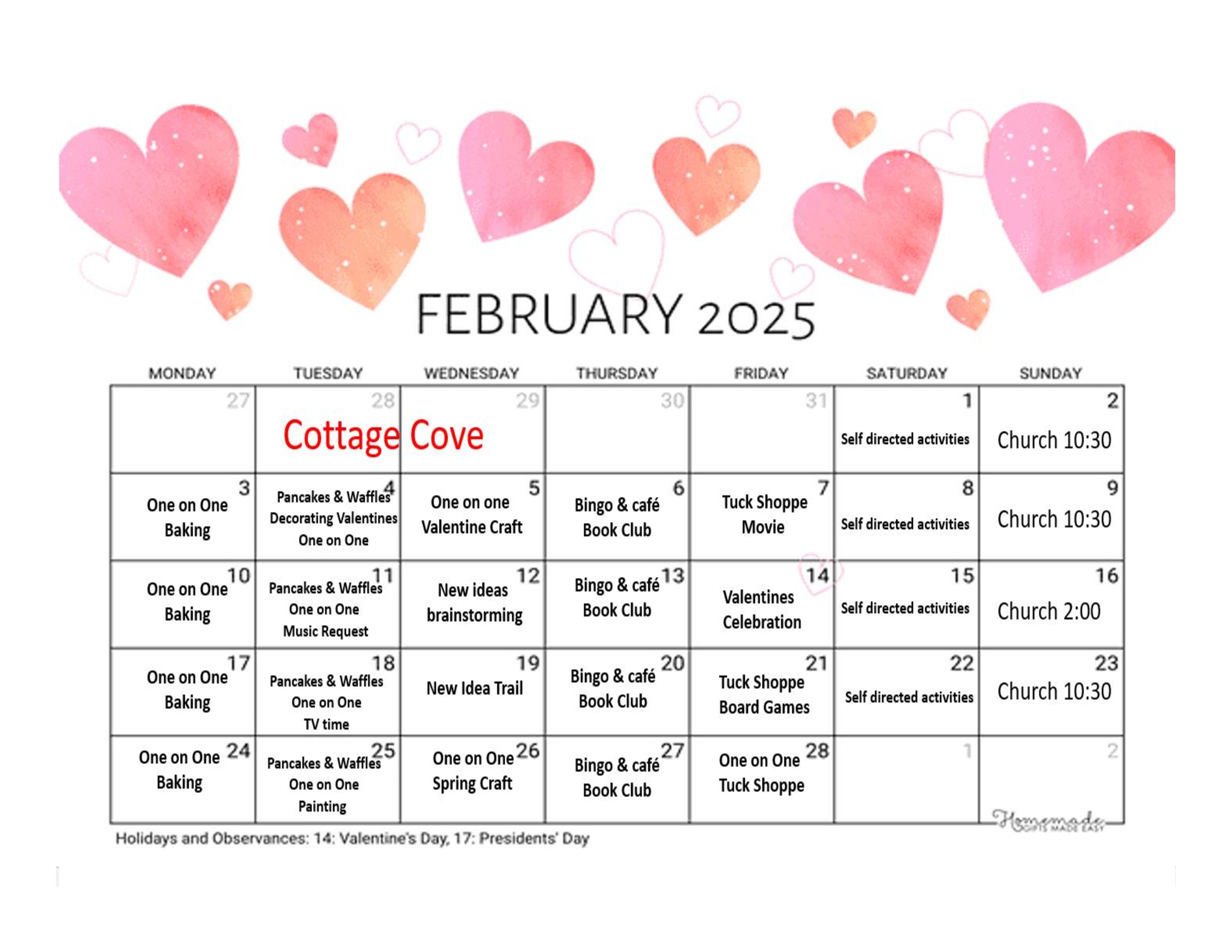 CC Calendar Feb 2026